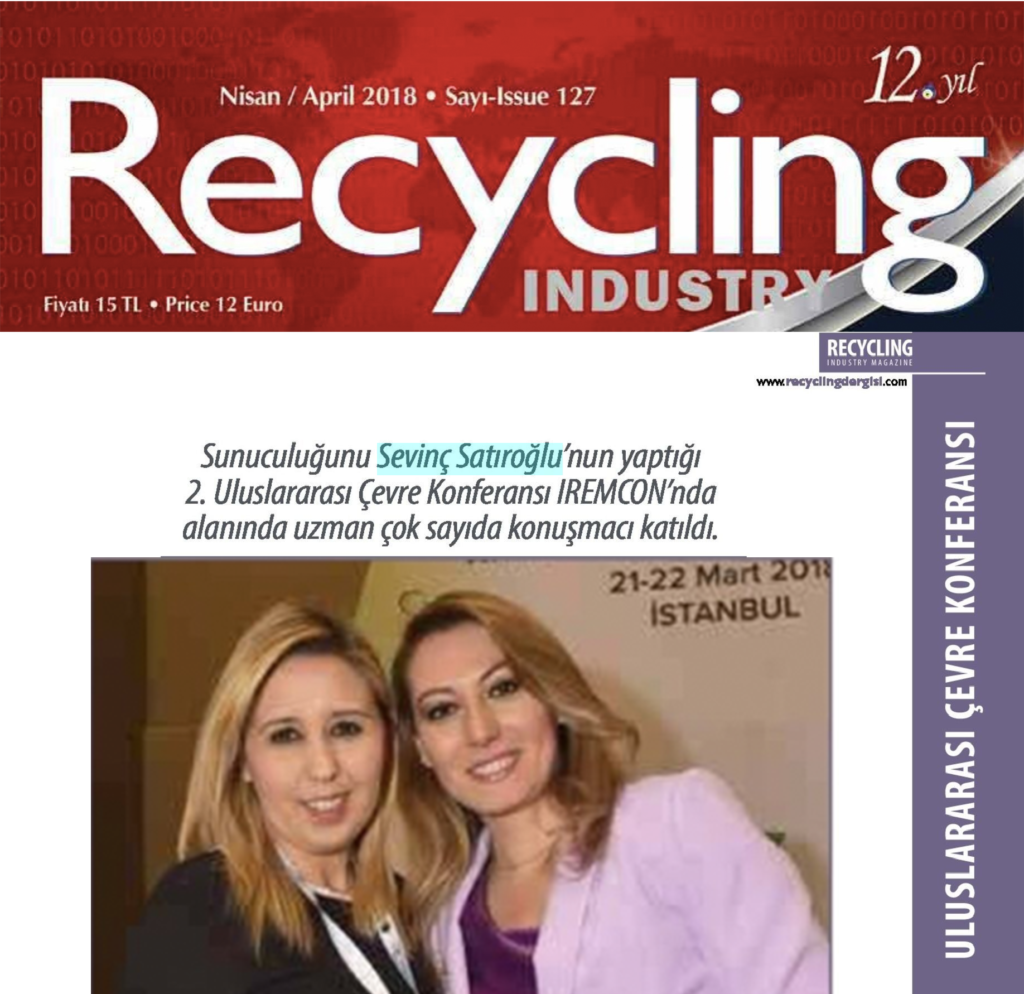 RECYCLING INDUSTRY DERGİSİ - 1 NİSAN 2018